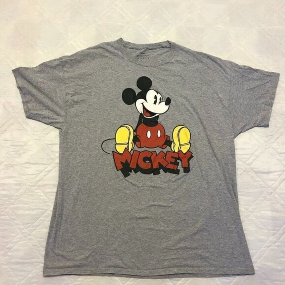 Classic Disney Mickey Mouse‎ gray T shirt 2XL